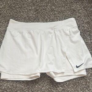 Nike White Skorts with Elastic Waistband